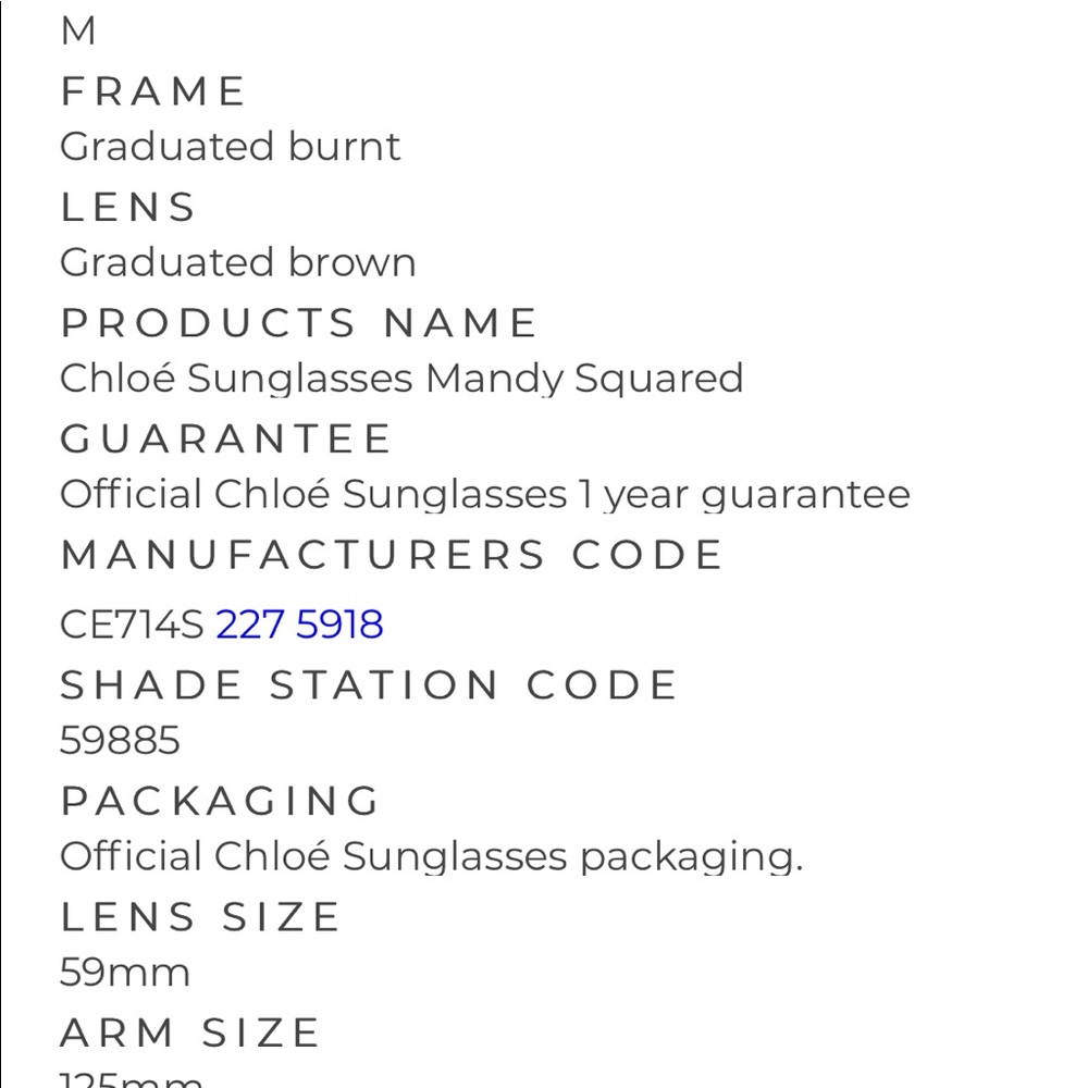 Chlo Mandy Squared Sunglasses View 2